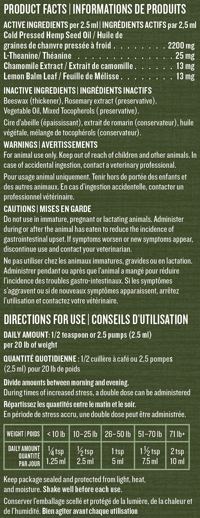 The Calming Support Bundle - Calming Chews (200g) + Calming Oil (237mL)