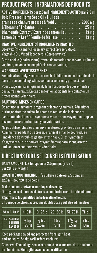 The Calming Support Bundle - Calming Chews (200g) + Calming Oil (237mL)