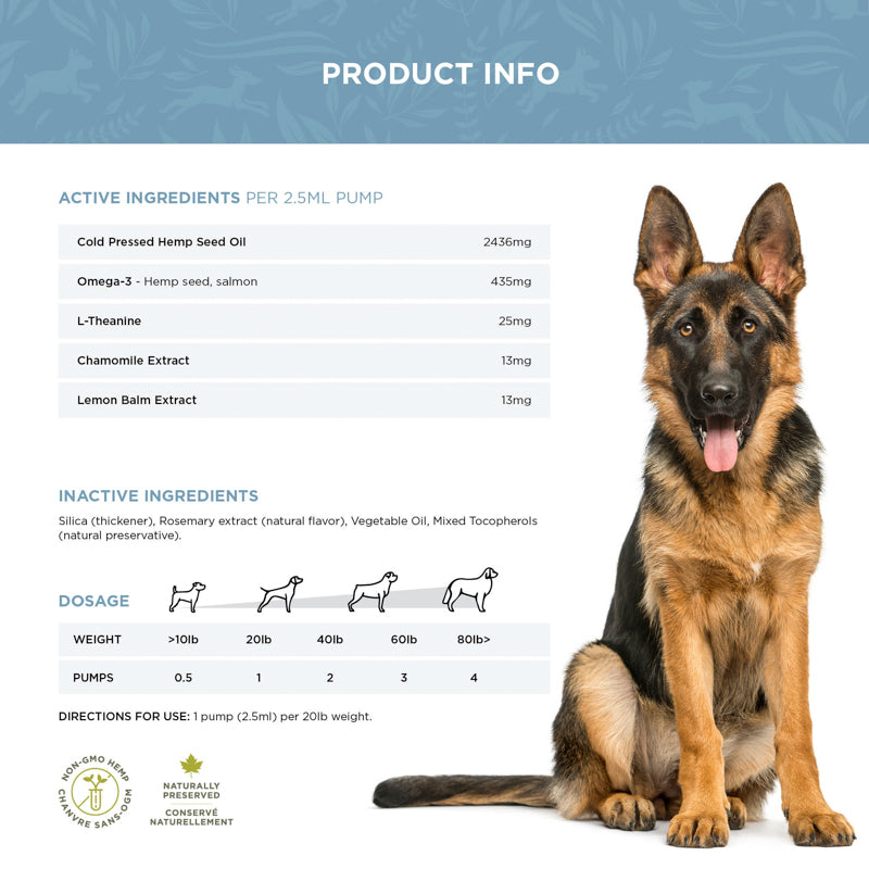 The Calming Support Bundle - Calming Chews (200g) + Calming Oil (237mL)