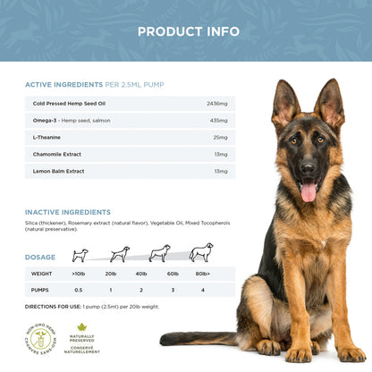 The Calming Support Bundle - Calming Chews (200g) + Calming Oil (237mL)